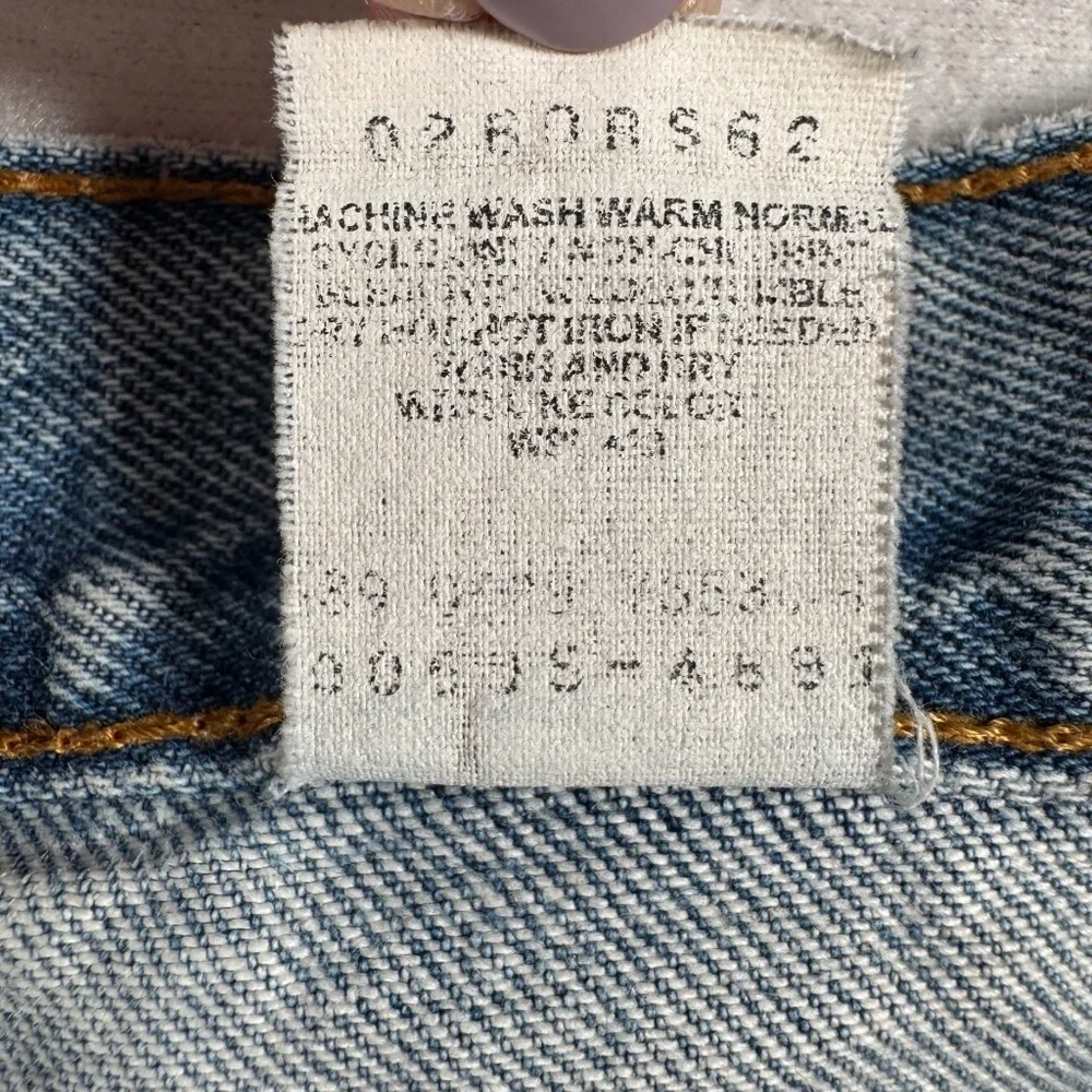 Levis Jeans Mens 34x32 Blue 505 Straight Leg High Rise Light Wash
